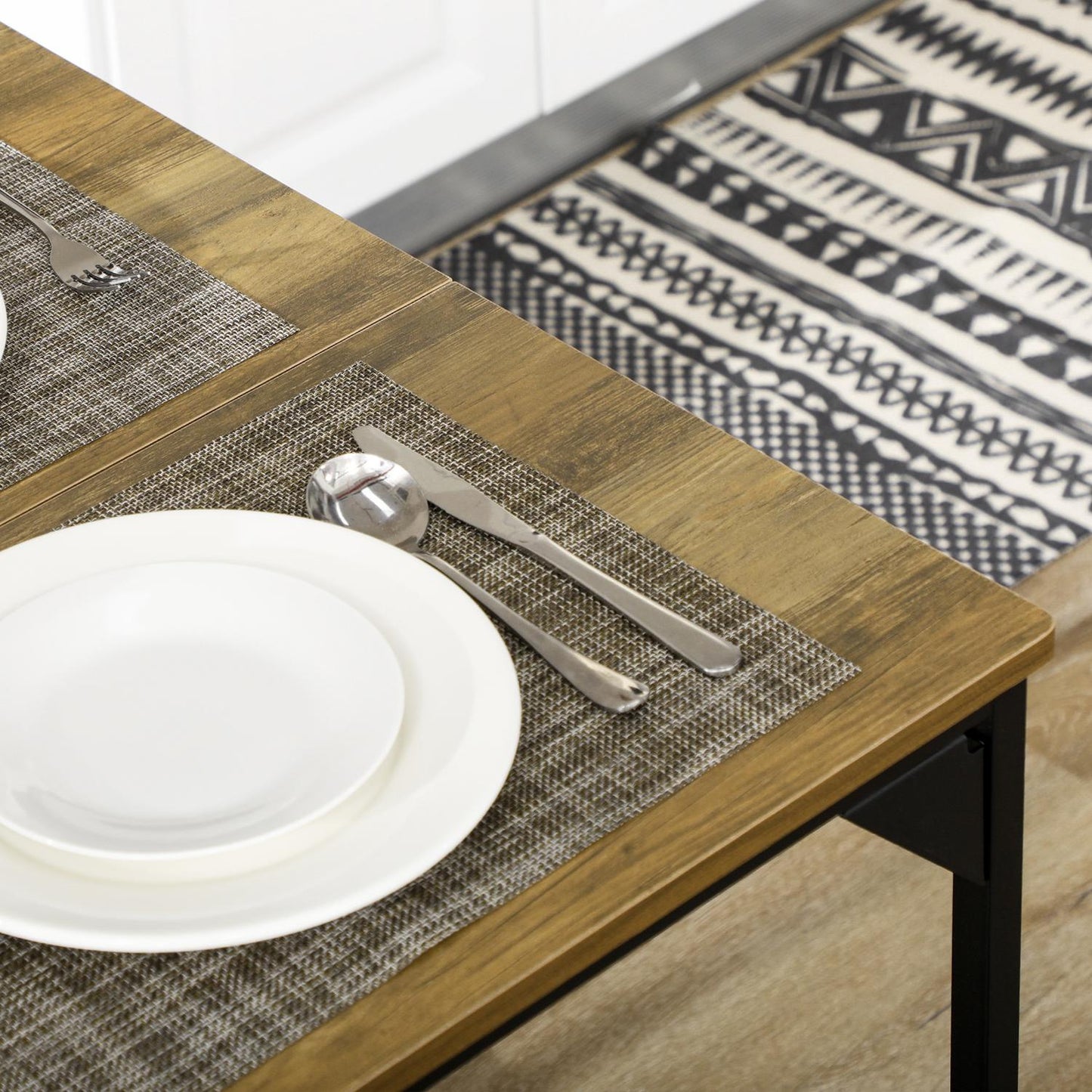 Natural dining set for 4 – 3 tables, 2 benches