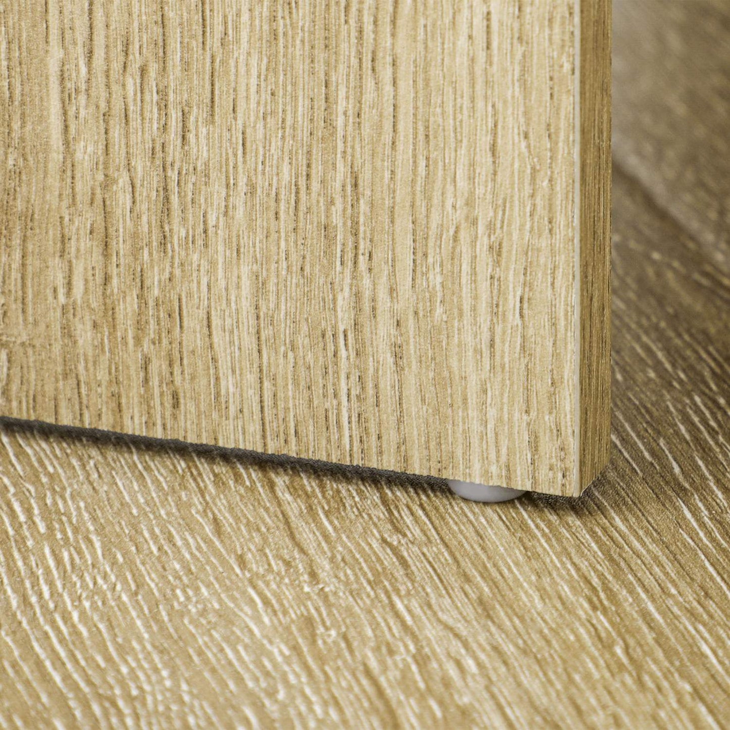 Dining table set with 2 benches, space-saving oak & black