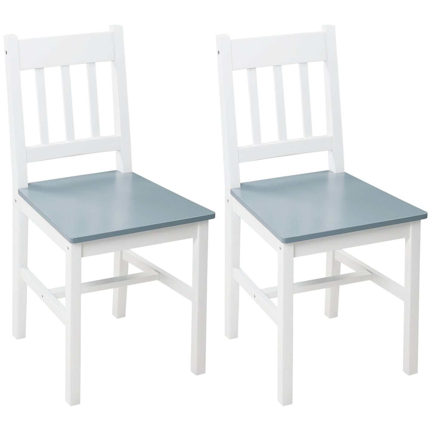 Set of dining room chairs, pine, grey, 41x46.5x85.5 cm