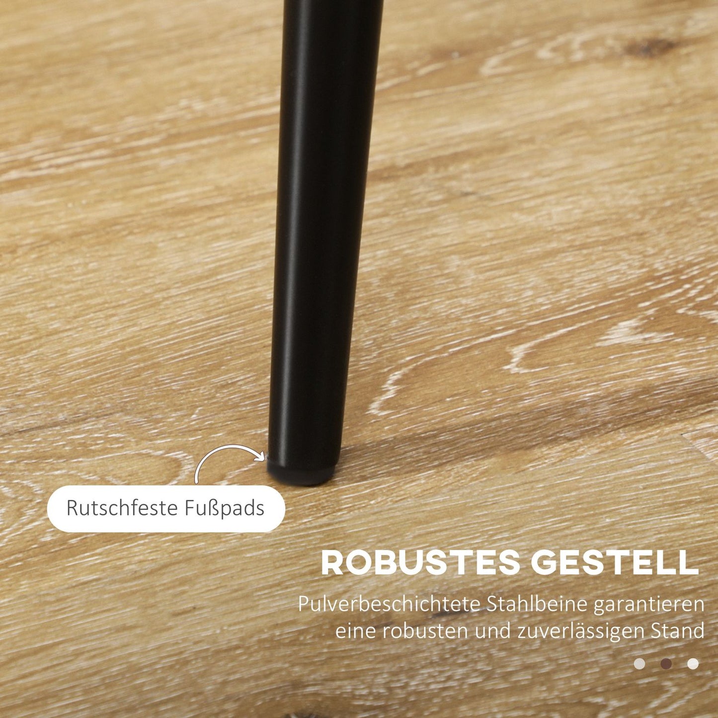 Gray velvet dining room chairs, set of 4 - Steel frame, 46x65x87 cm