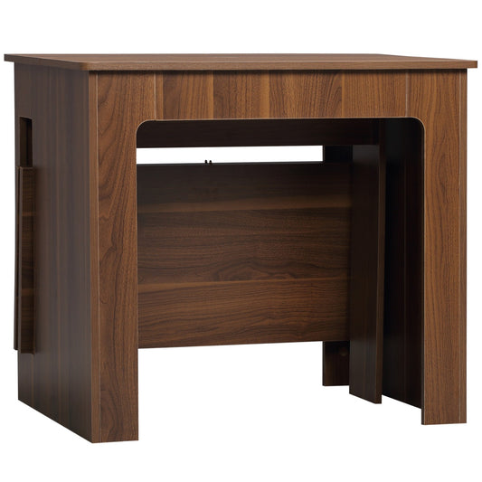 Modern extendable brown dining table, 180 x 85 cm