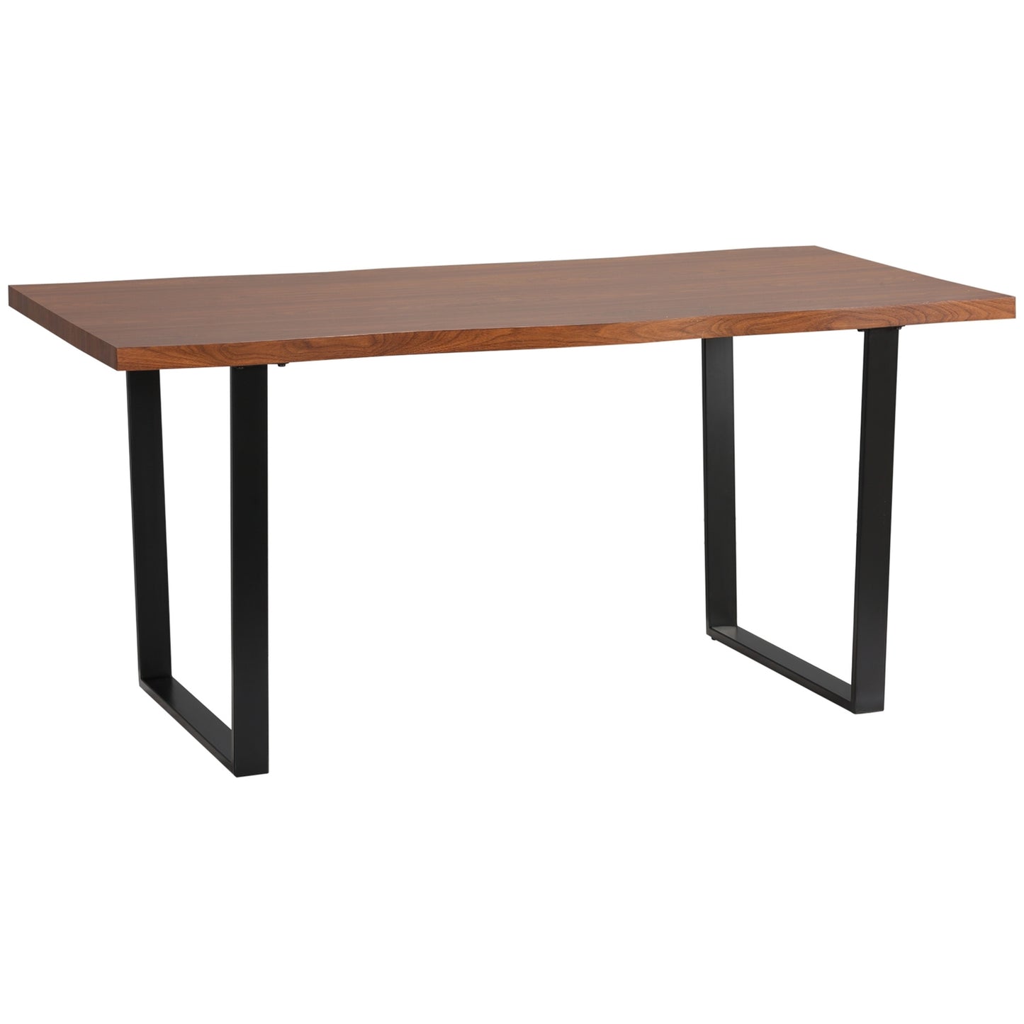 Industrial Steel Dining table for 6, 160x85x75 cm, Brown