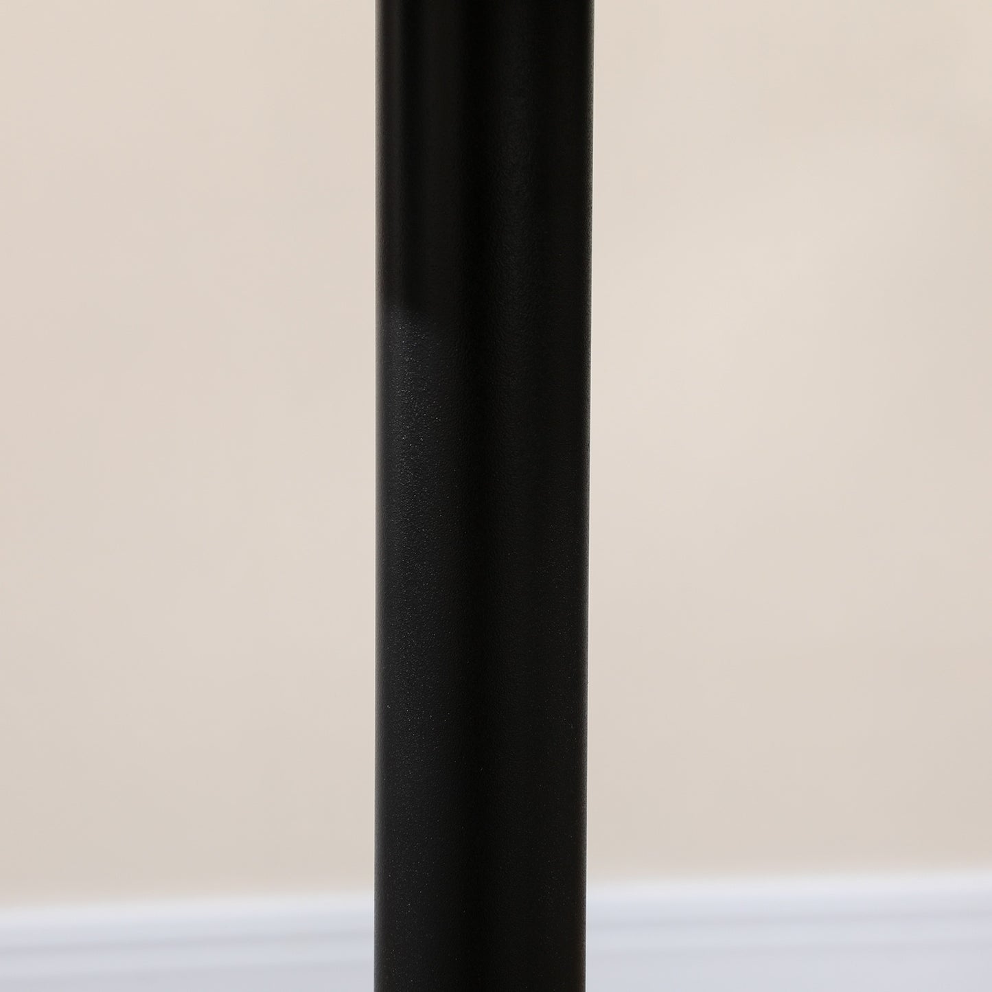 Round dining table, steel legs, non-slip, small spaces