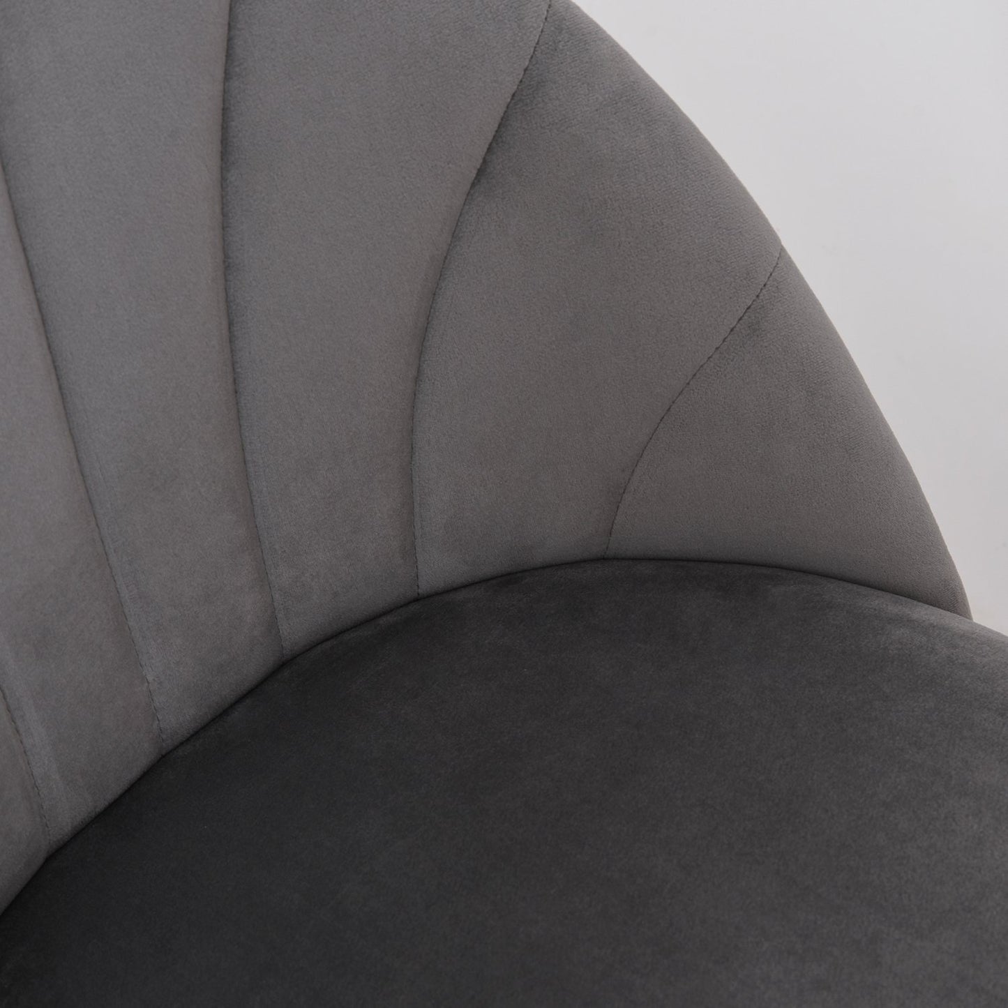 Velvet dining room chairs Set of 2, Skandi Design, Grey