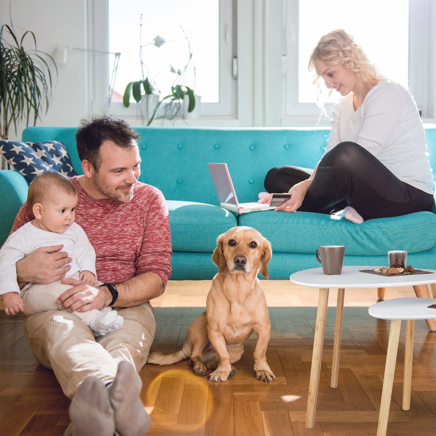 Dining table set of 2 in Scandinavian design