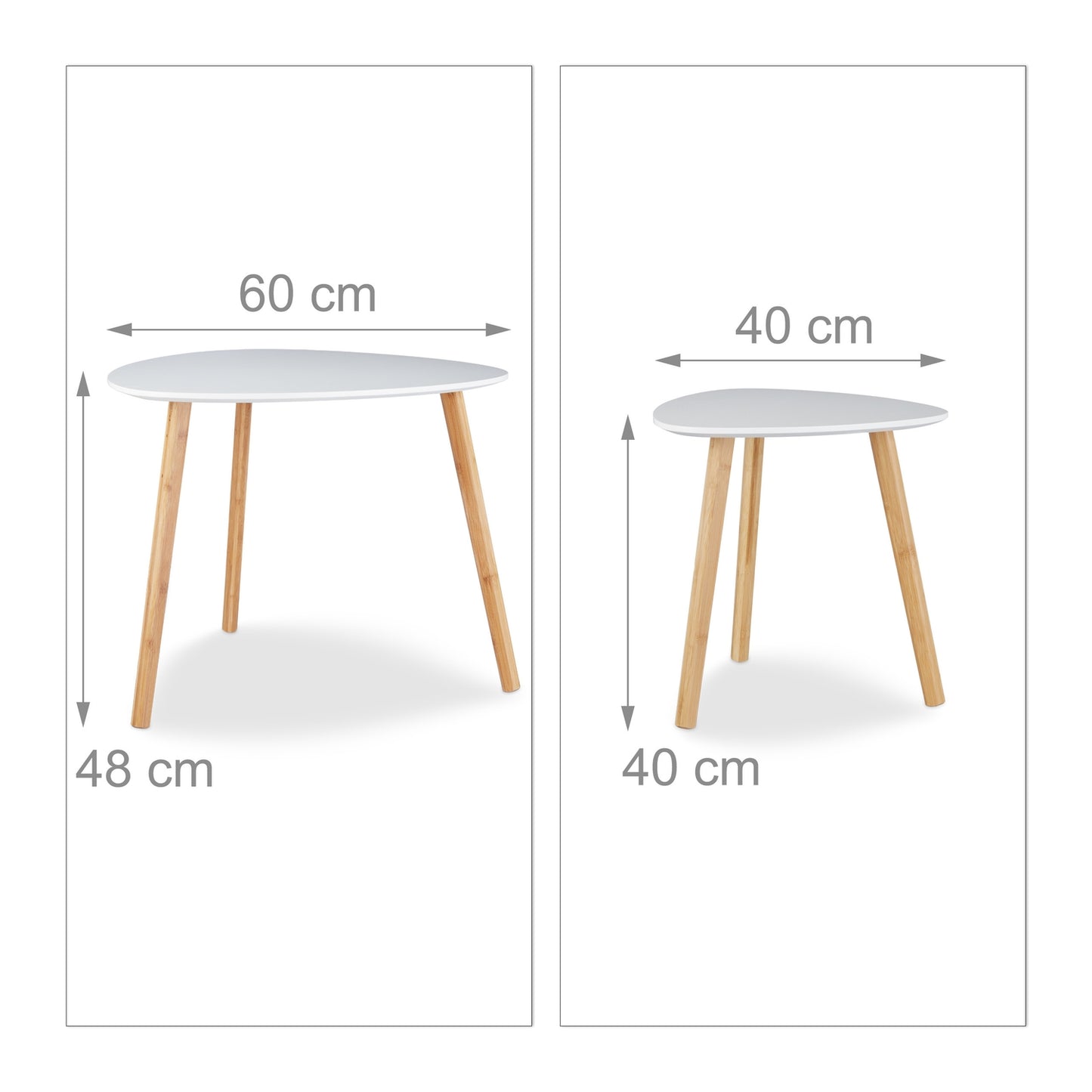 Dining table set of 2 in Scandinavian design
