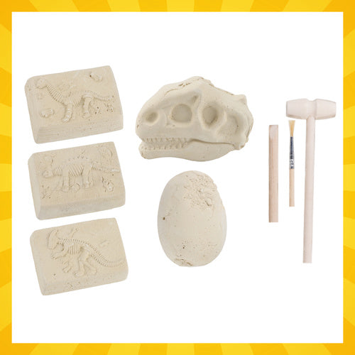 Dinosaur Excavation Kit for Kids – 5 Skeletons, Tools Included