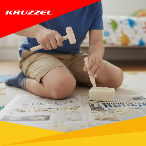 Dinosaur Excavation Kit for Kids – 5 Skeletons, Tools Included