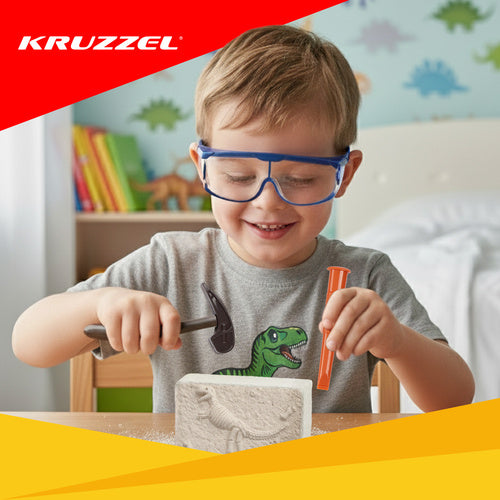Dinosaur Excavation Kit for Kids – 6 Skeletons, Tools Included