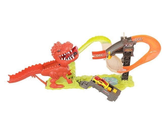 Dinosaur launcher track + 2 cars