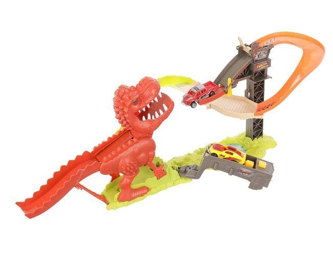 Dinosaur launcher track + 2 cars
