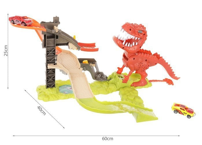 Dinosaur launcher track + 2 cars