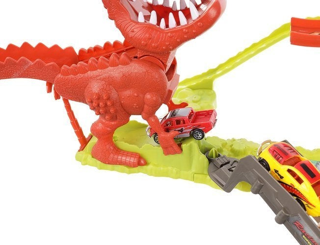 Dinosaur launcher track + 2 cars