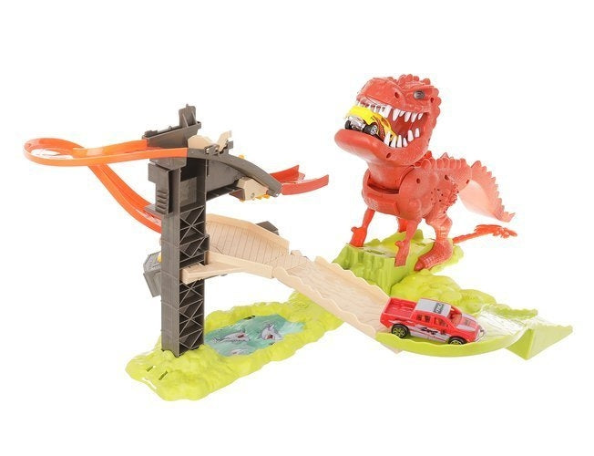 Dinosaur launcher track + 2 cars
