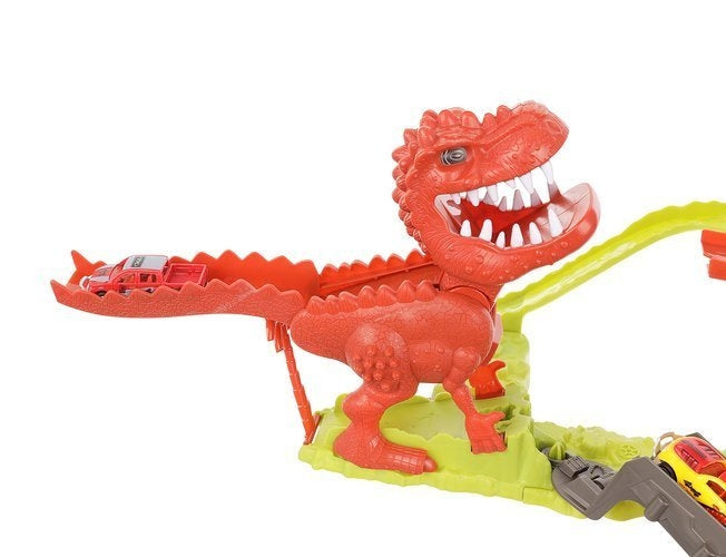 Dinosaur launcher track + 2 cars