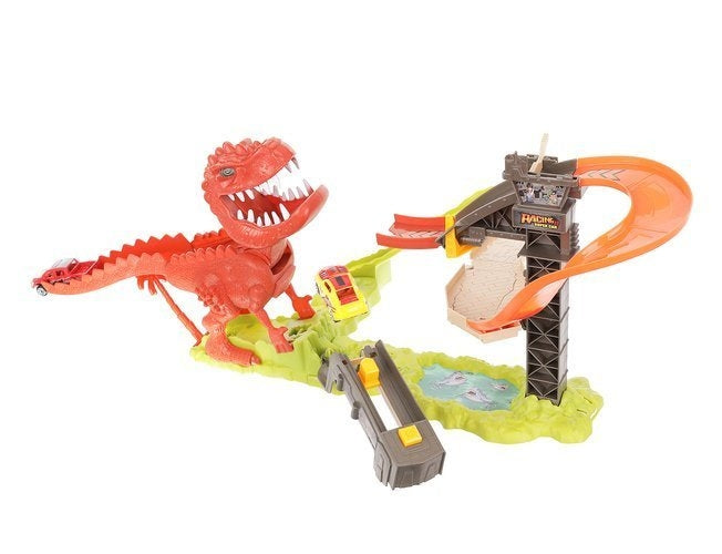 Dinosaur launcher track + 2 cars