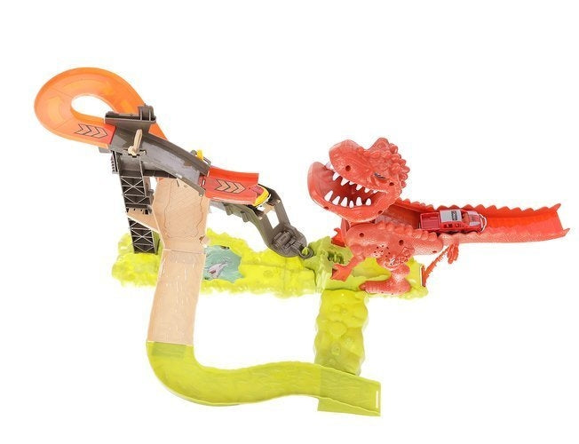 Dinosaur launcher track + 2 cars