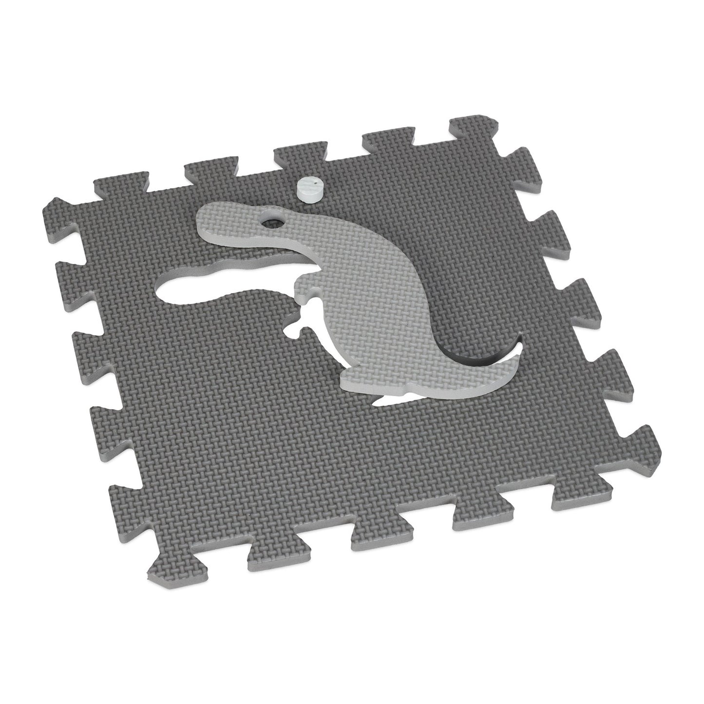 Dinosaur puzzle mat with border