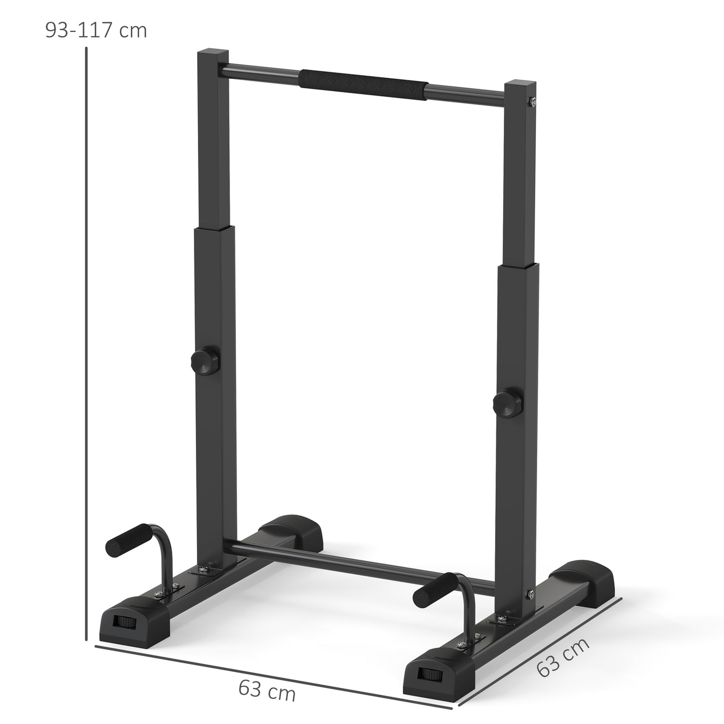Dip Station – 540 kg capacity, adjustable height Fitness Bars