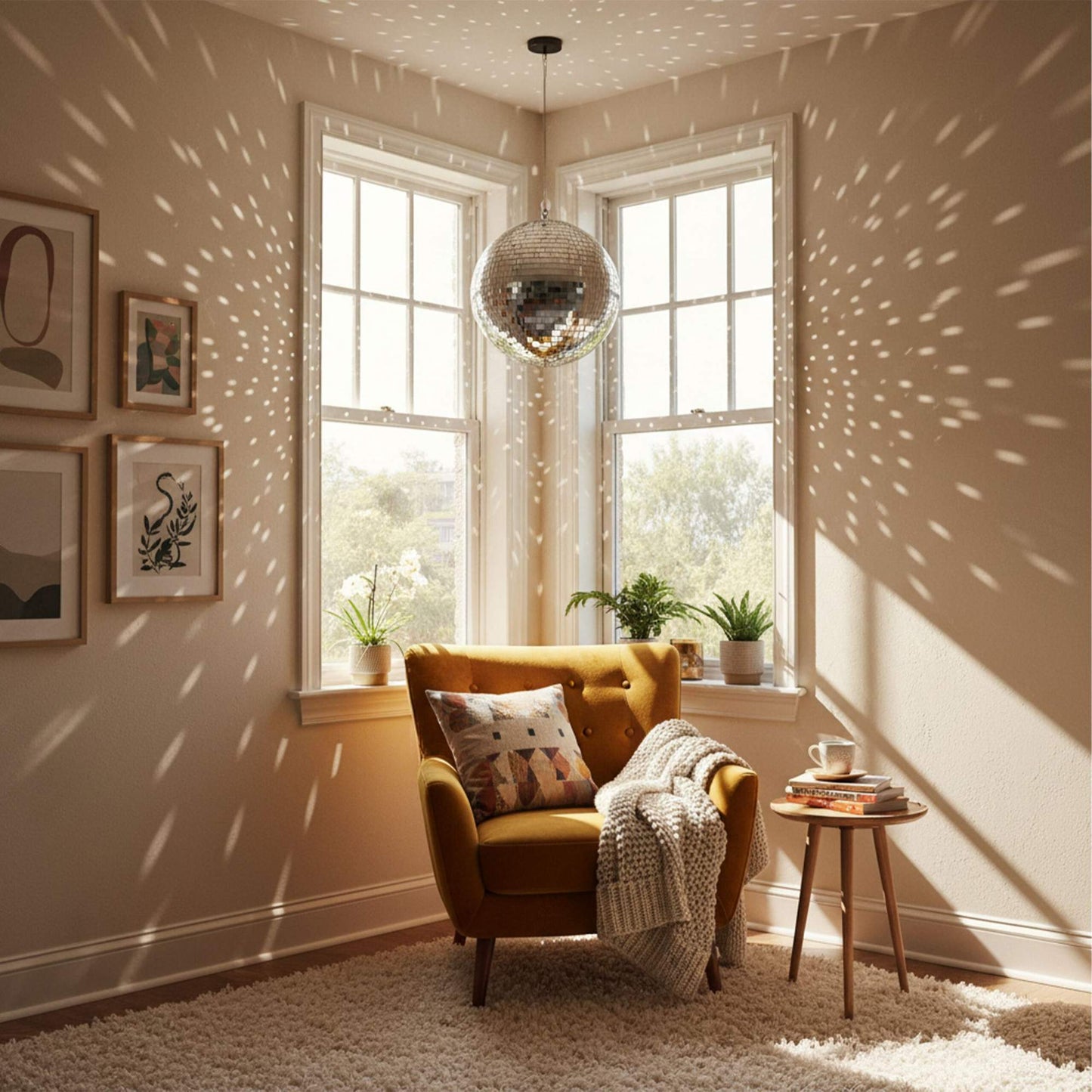 Disco Ball 30 cm – Ceiling Party Decoration
