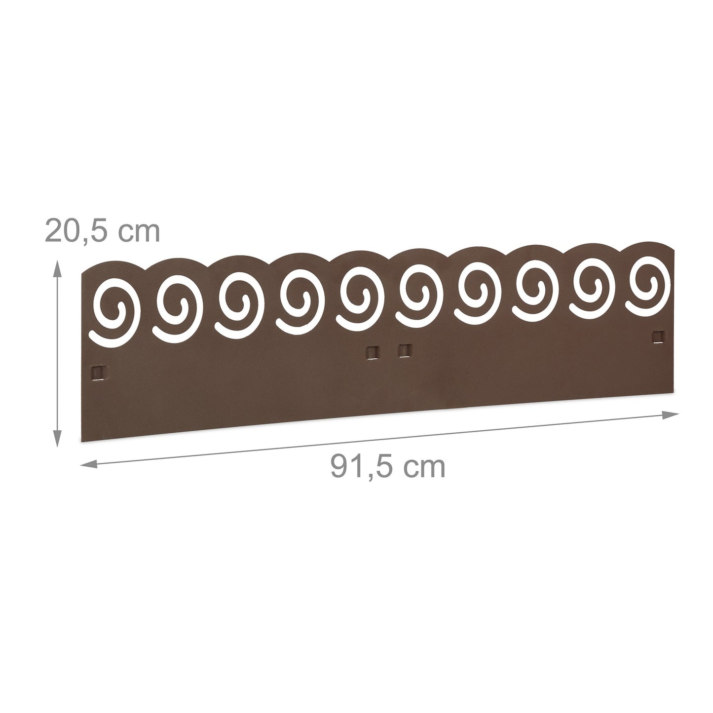 Discount edge brown metal