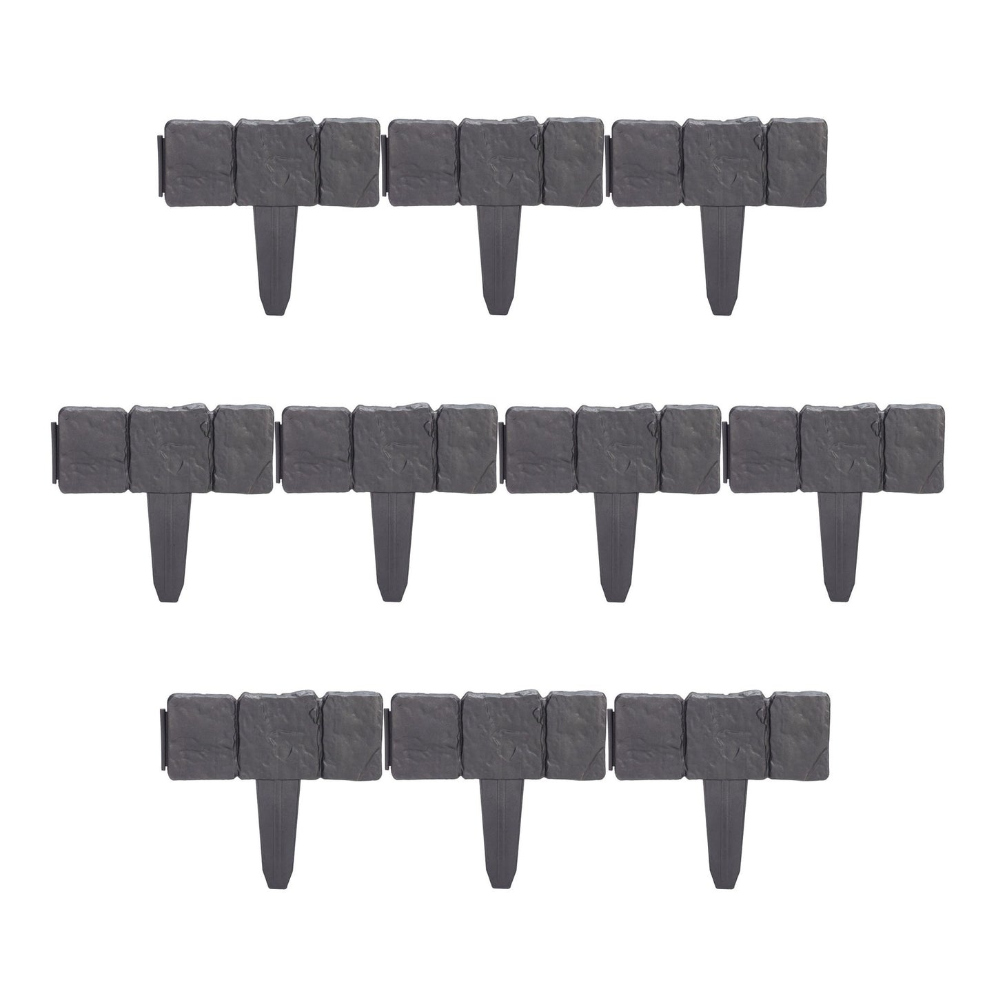 Discount edge stone-look set of 10 anthracite