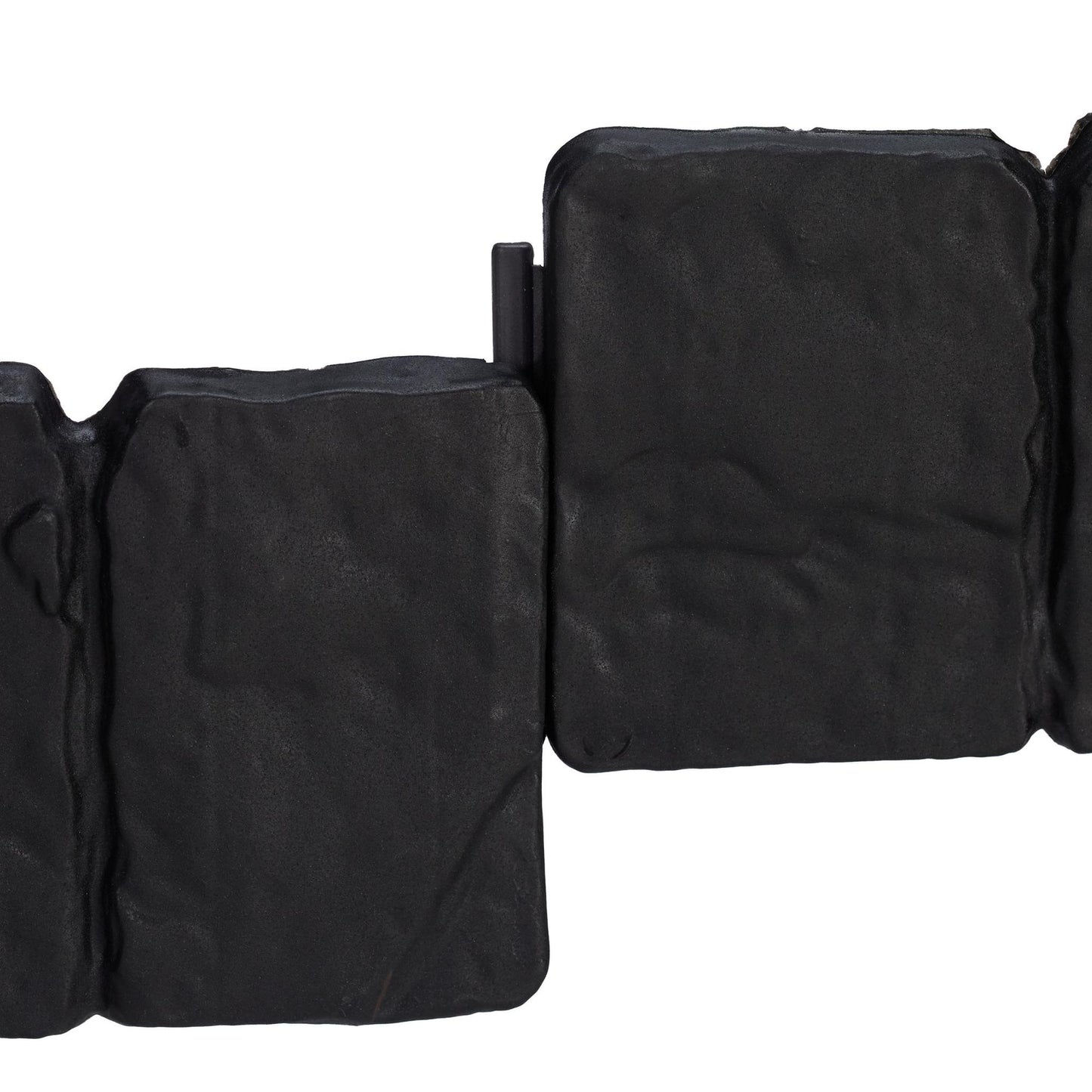 Discount edge stone-look set of 10 black