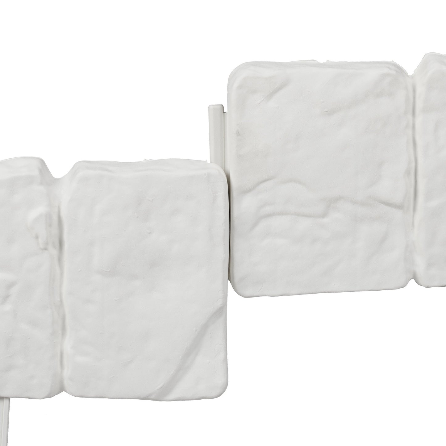 Discount edge stone-look set of 10 white