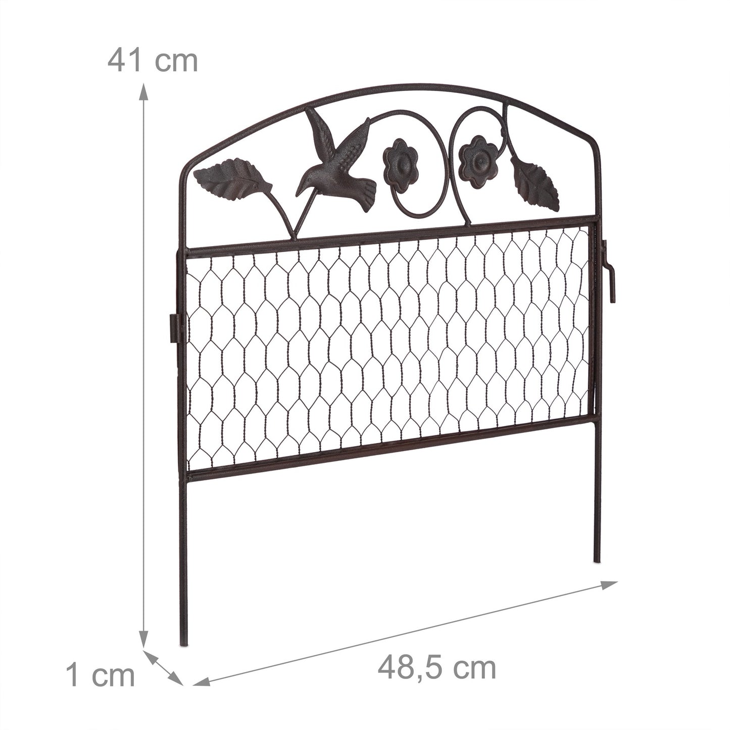 Discount fence 4 panels dark brown
