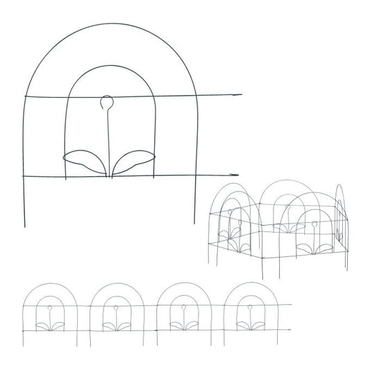 Discount fence 5 panels green