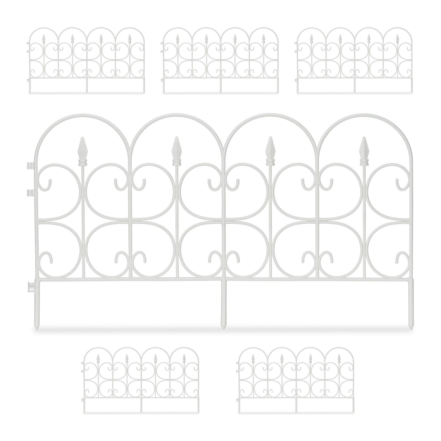 Discount fence plastic black/white