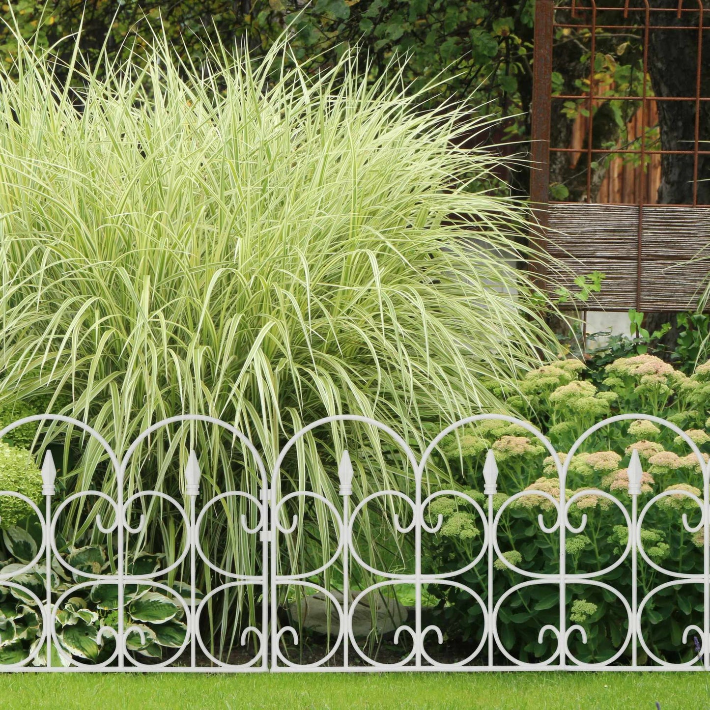 Discount fence plastic black/white