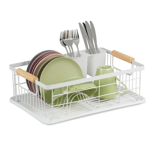 Dish drainer with drip tray