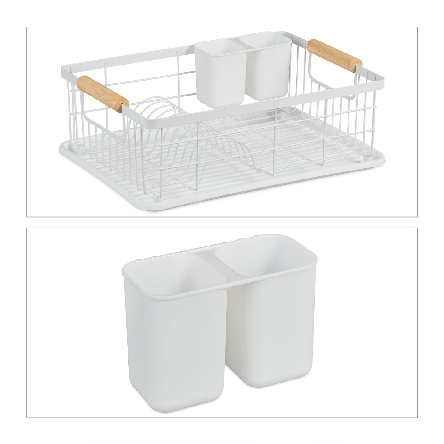 Dish drain with drip tray
