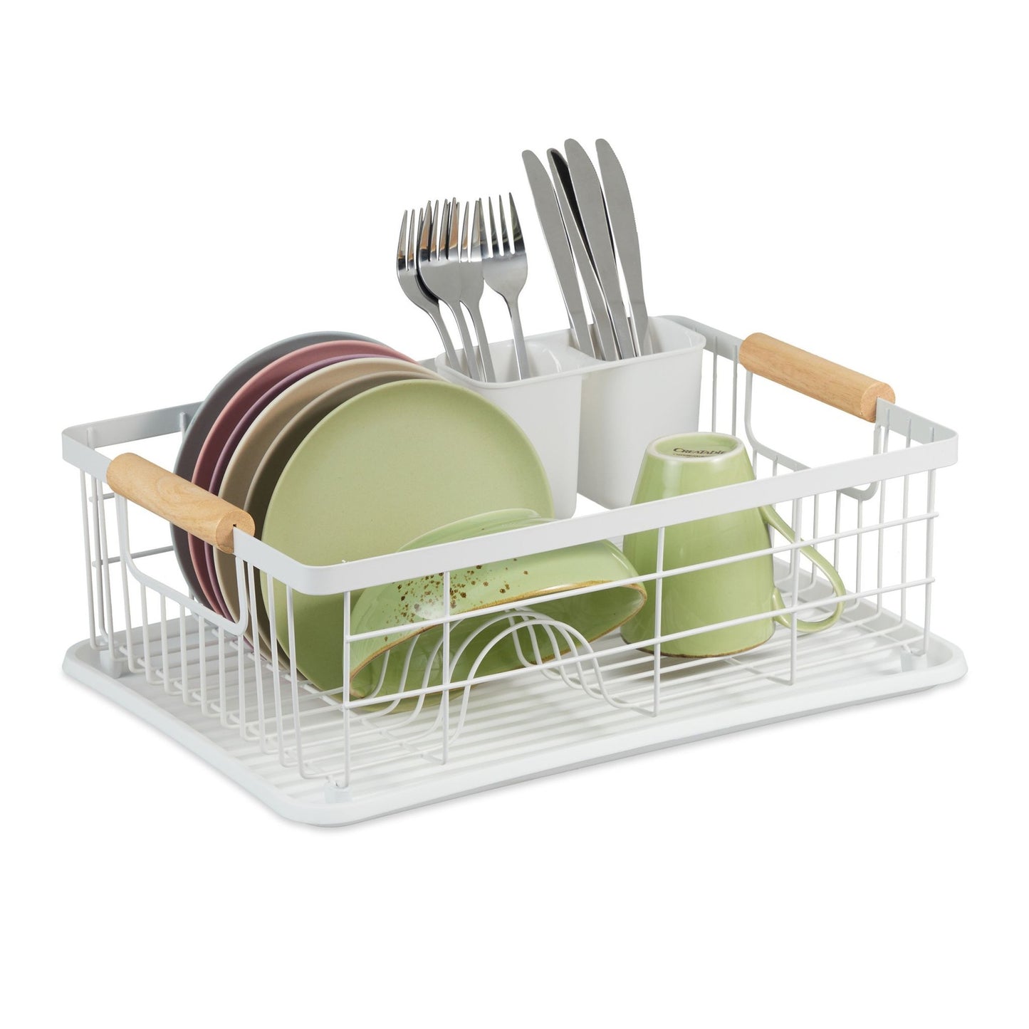 Dish drain with drip tray