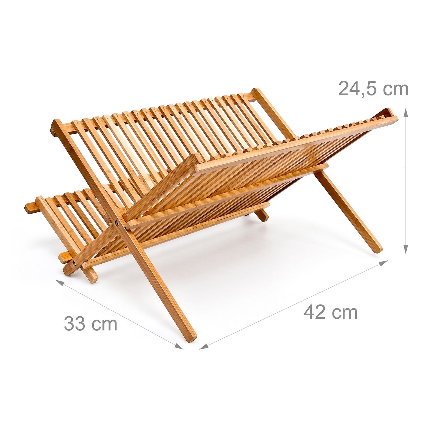 Dish rack CROSS bamboo 42 cm