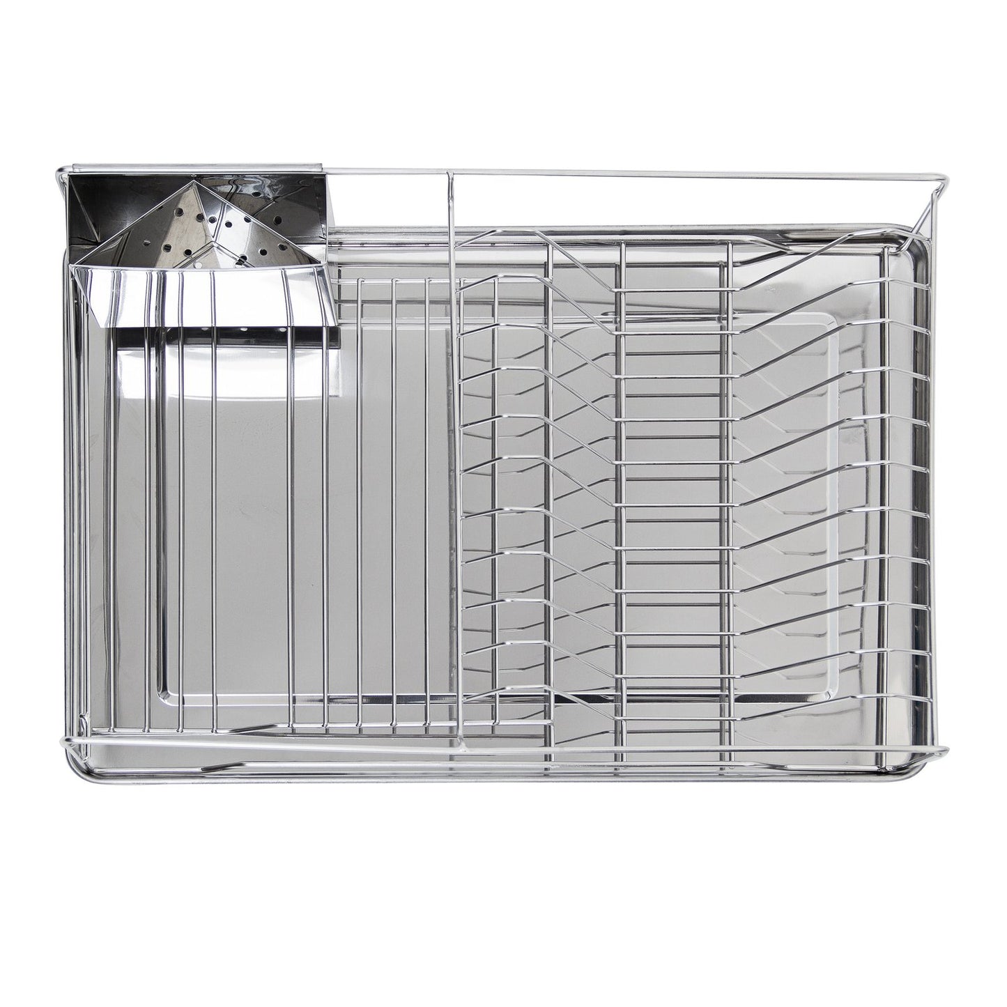 Dish rack with cutlery basket XL