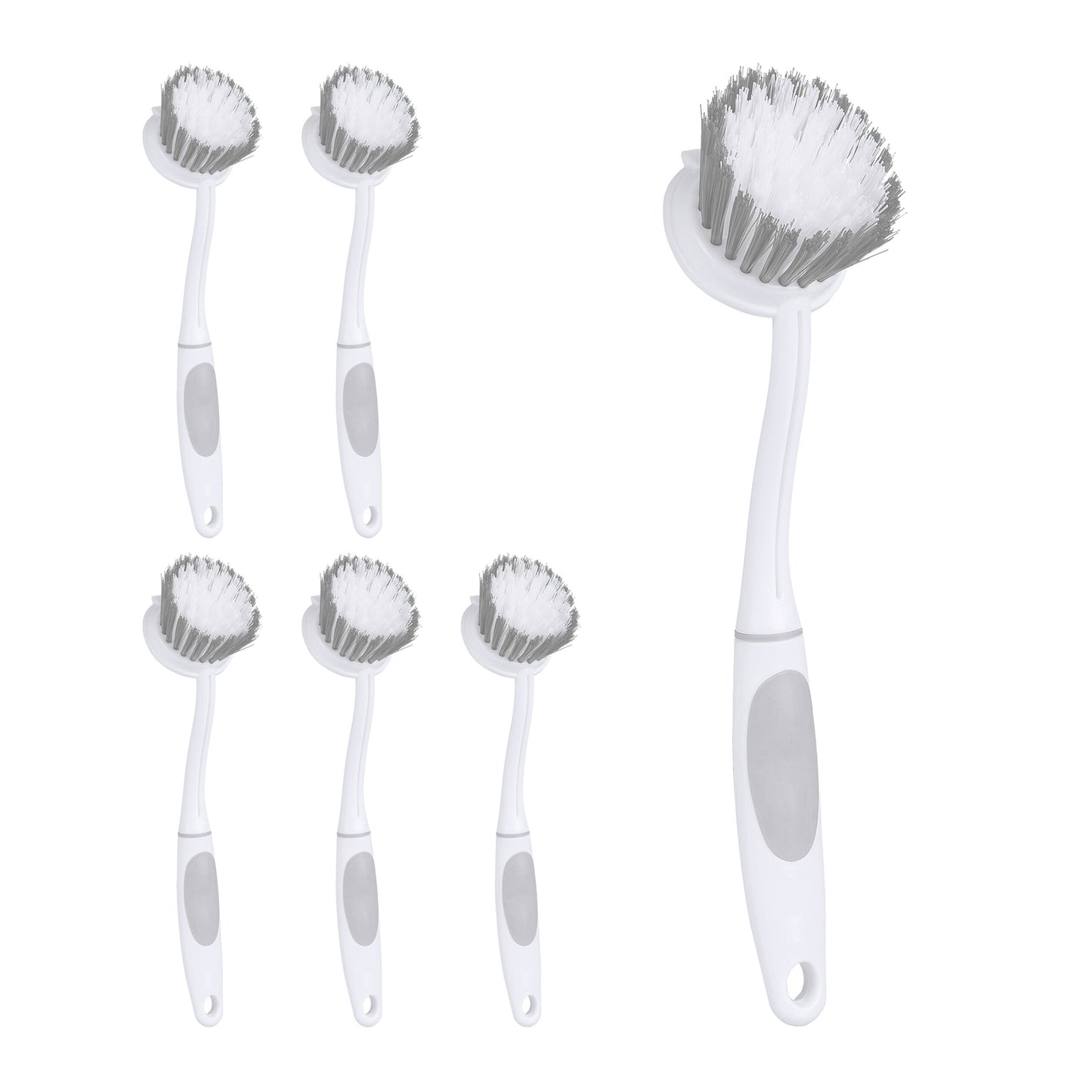 Dishwashing Brush Set – 6 Pack, Medium-Hard Bristles