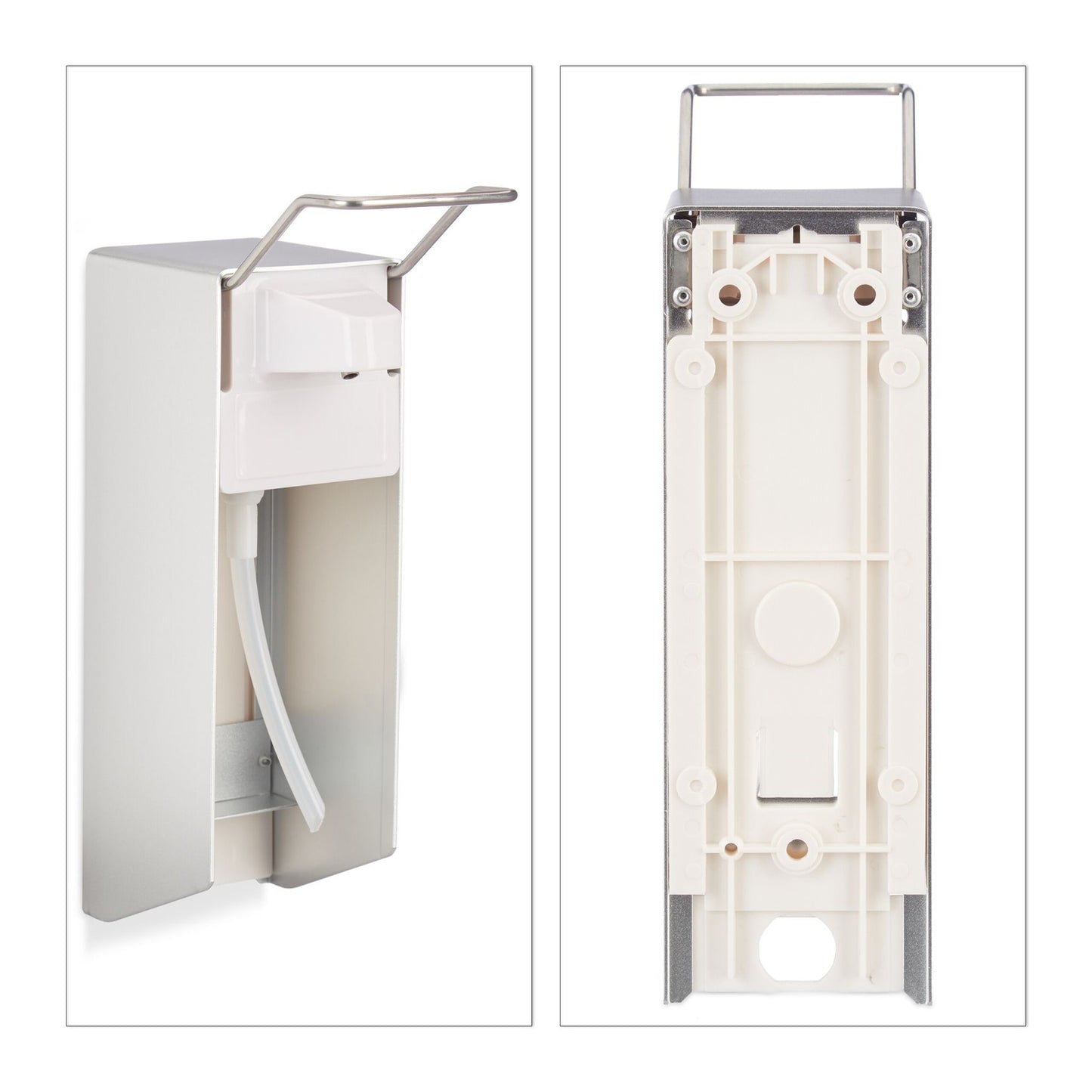 Disinfectant and Soap Dispenser, Wall-Mounted, 500ml