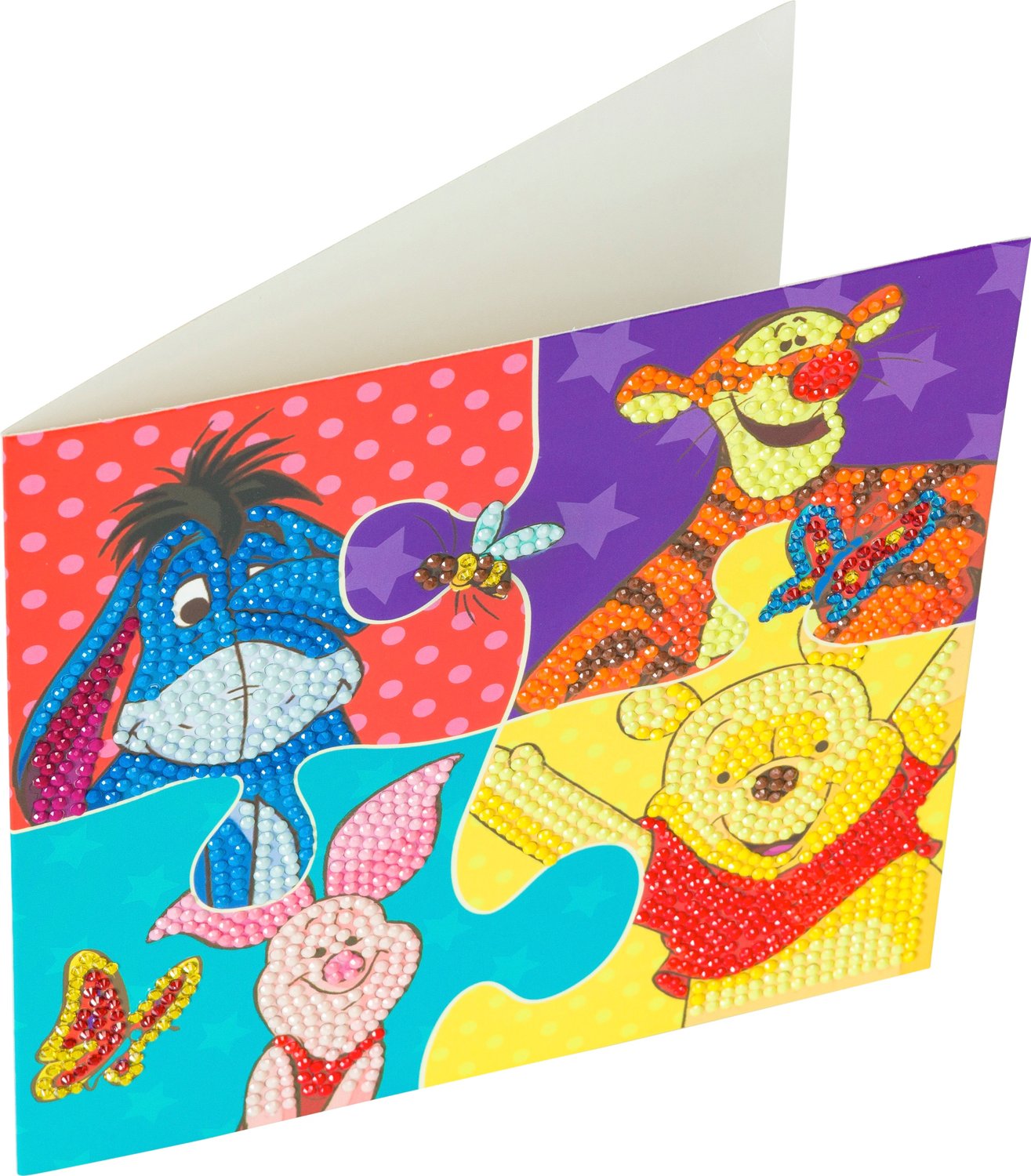Disney Crystal Art Card Winnie The Pooh Puzzle, 18 X 18 Cm