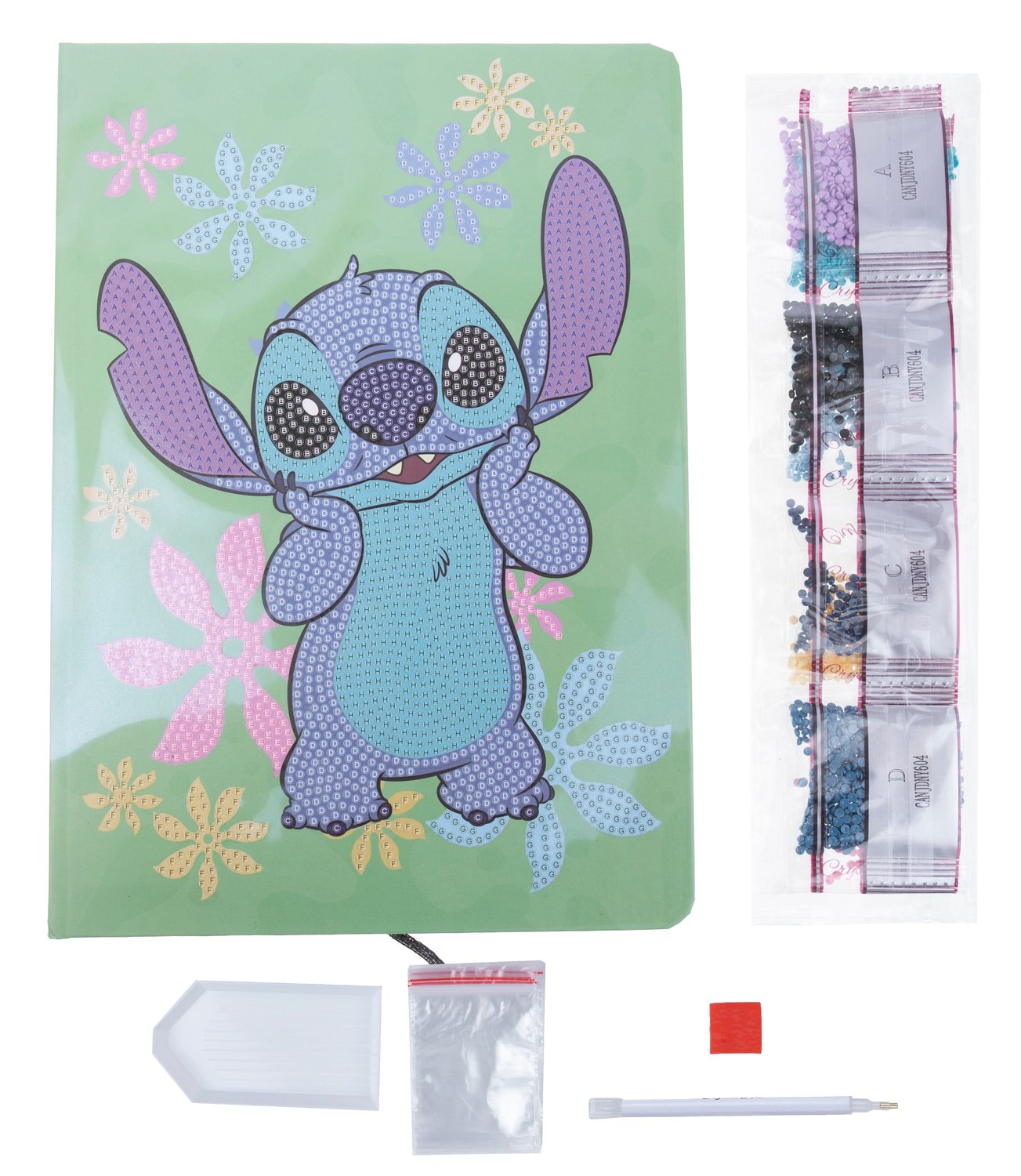 Disney Crystal Art Notebook Stitch
