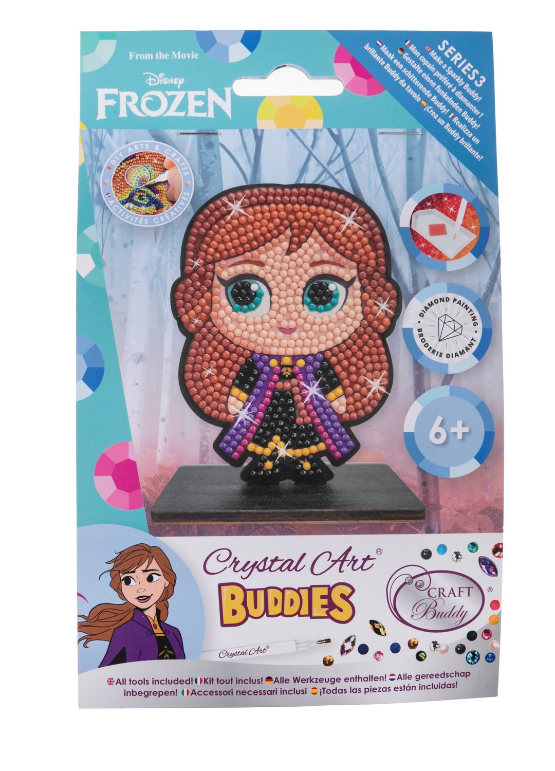 Disney Frozen Art Set With Crystals Anna