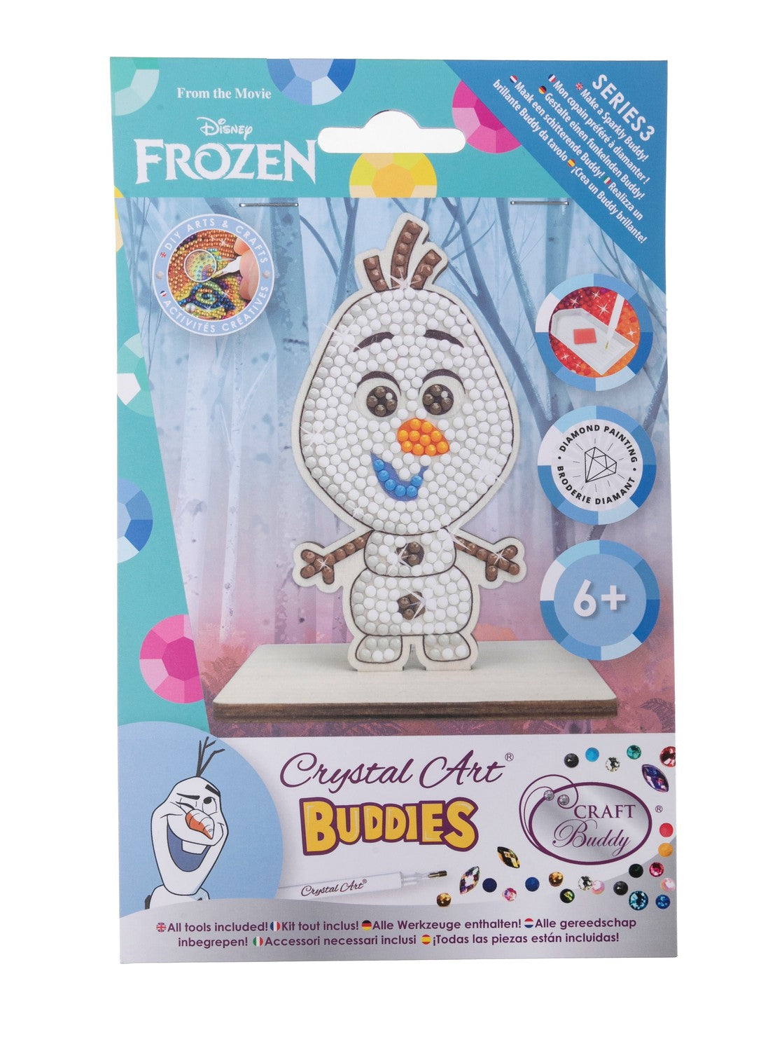 Disney Frozen Art Set With Crystals Olaf