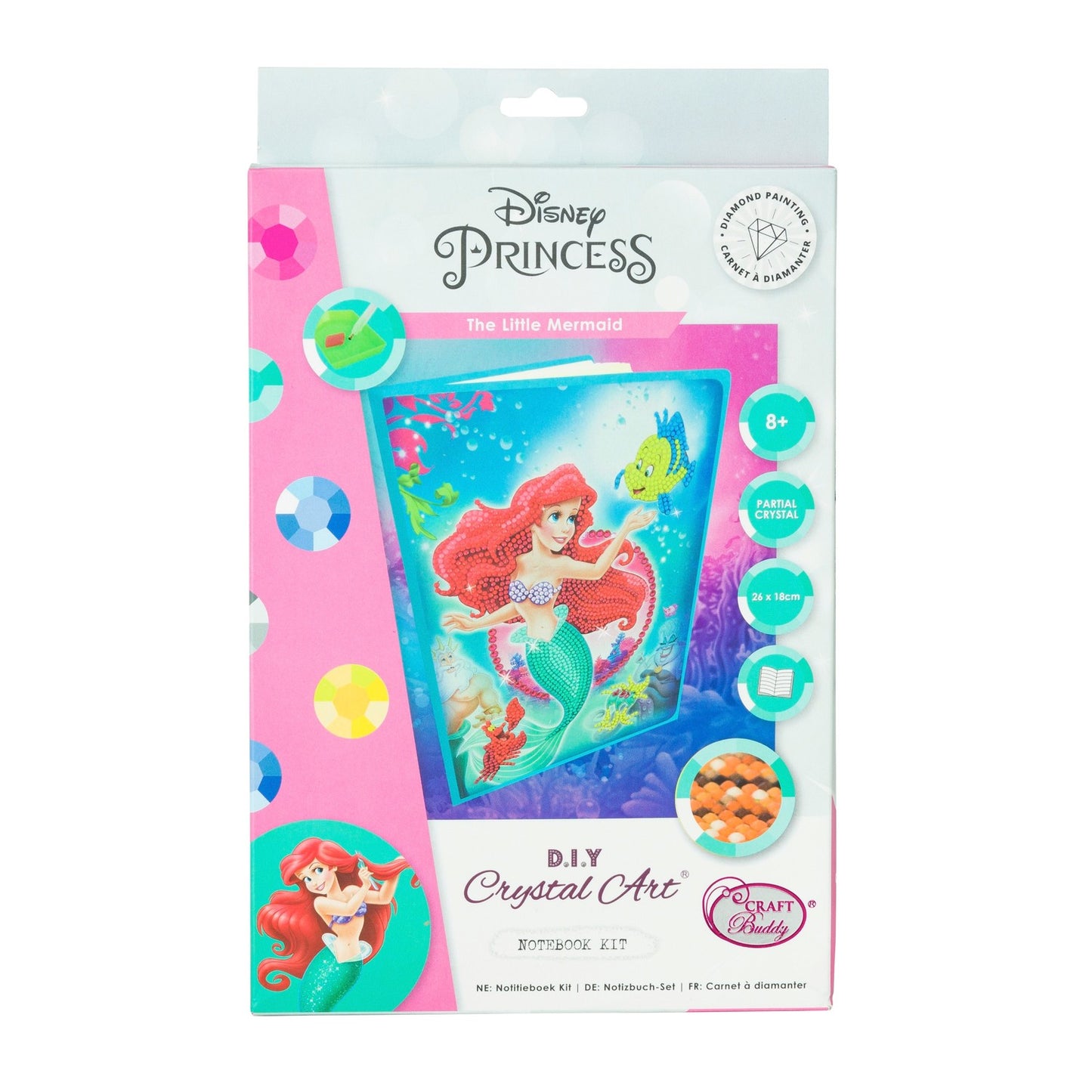 Disney Princess Crystal Art Notebook "The Little Mermaid"