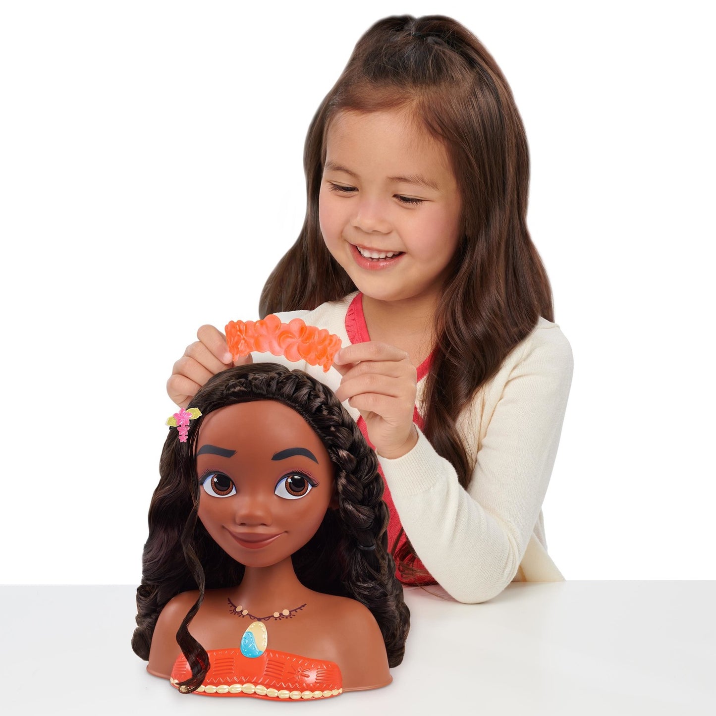 Disney Princess Moana (Vaiana) Styling Head With 18 Accessories