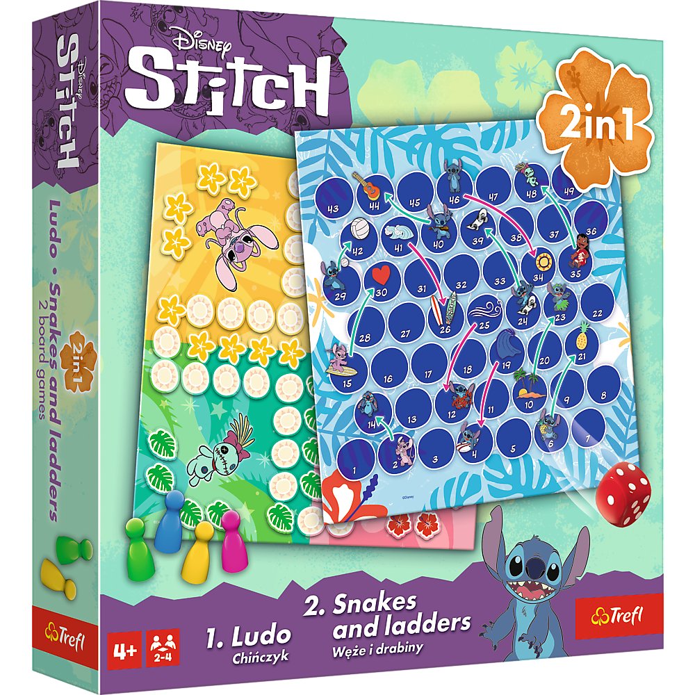 Disney Stitch 2-in-1 Board Game with Lilo