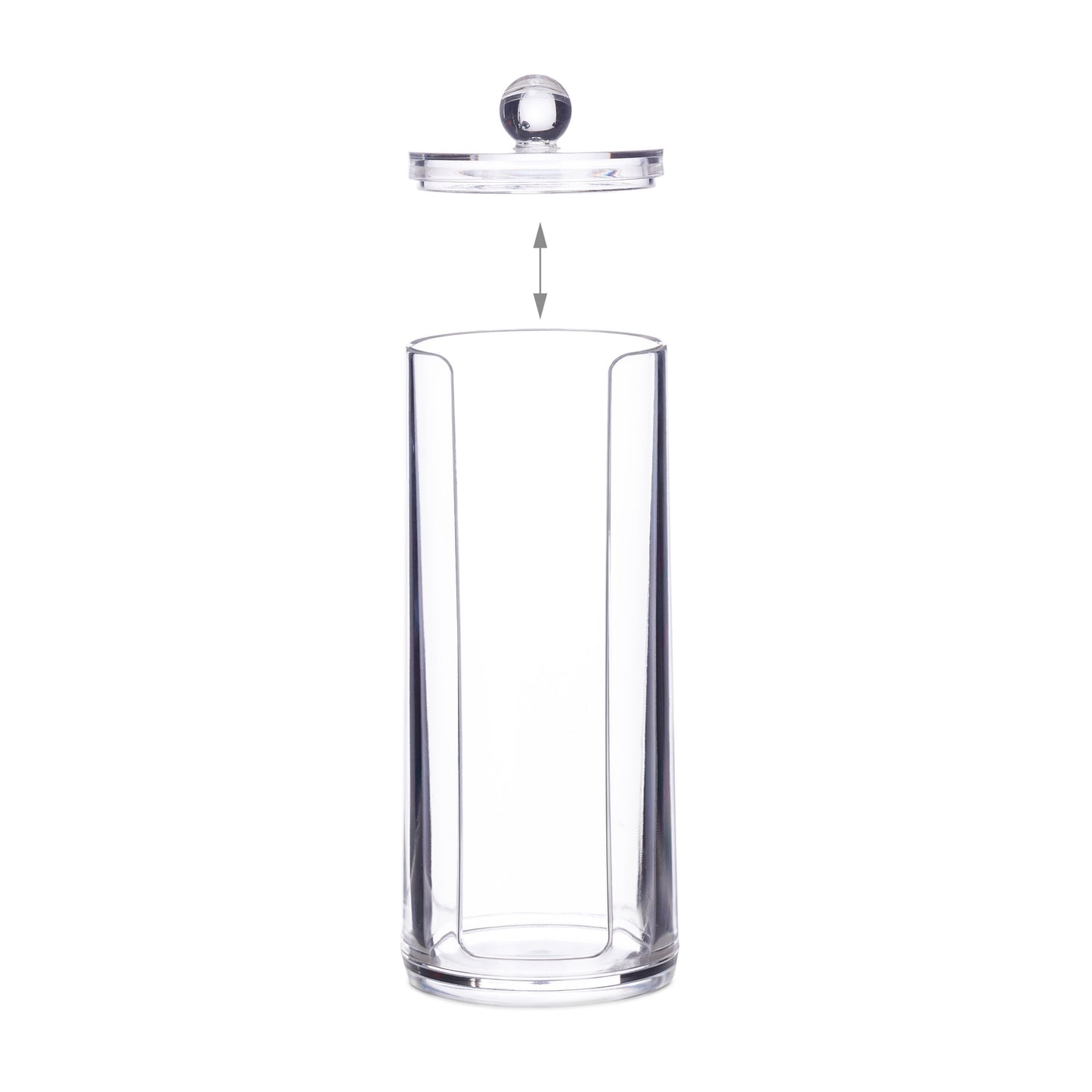 Dispenser for cotton pads with lid
