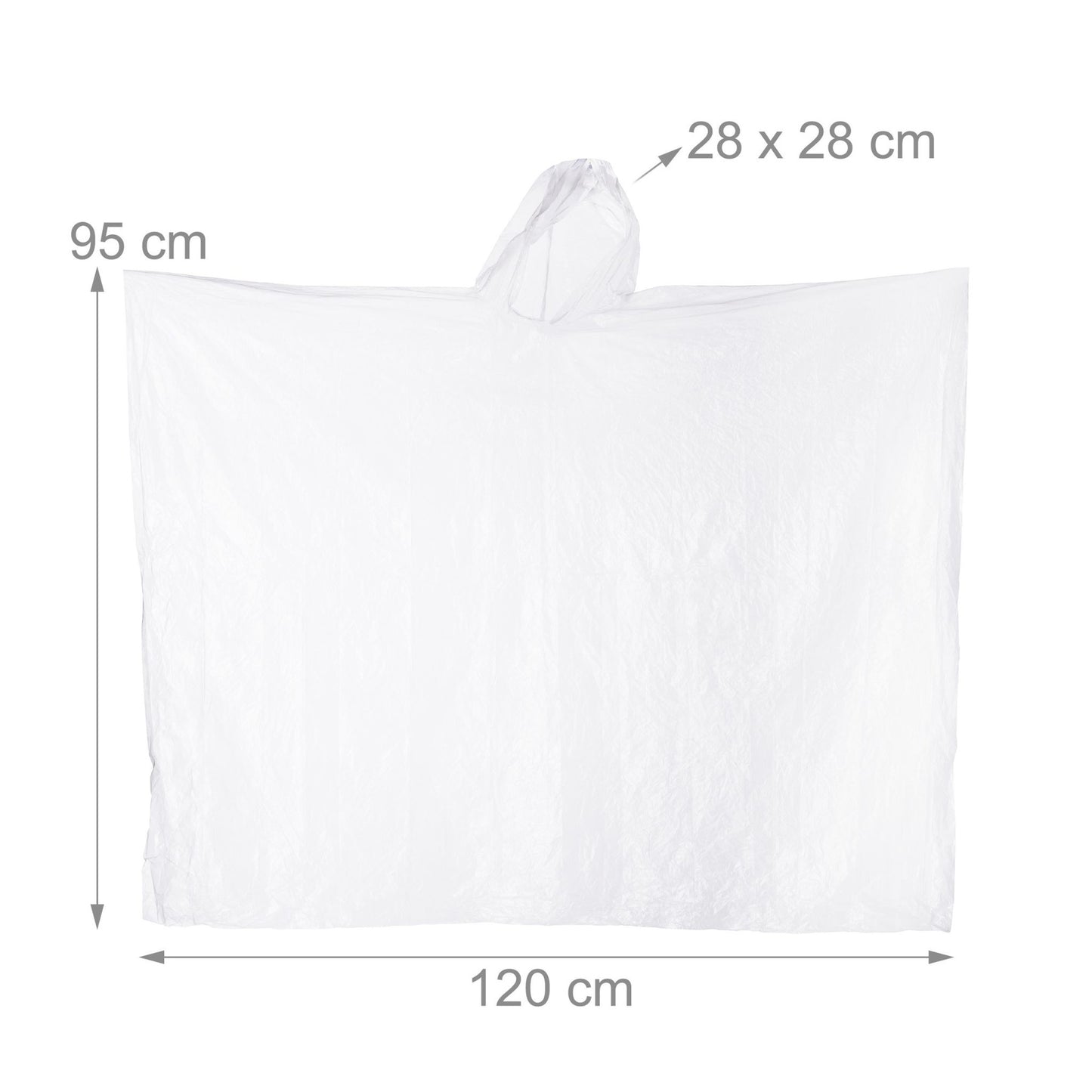 Disposable poncho set of 20