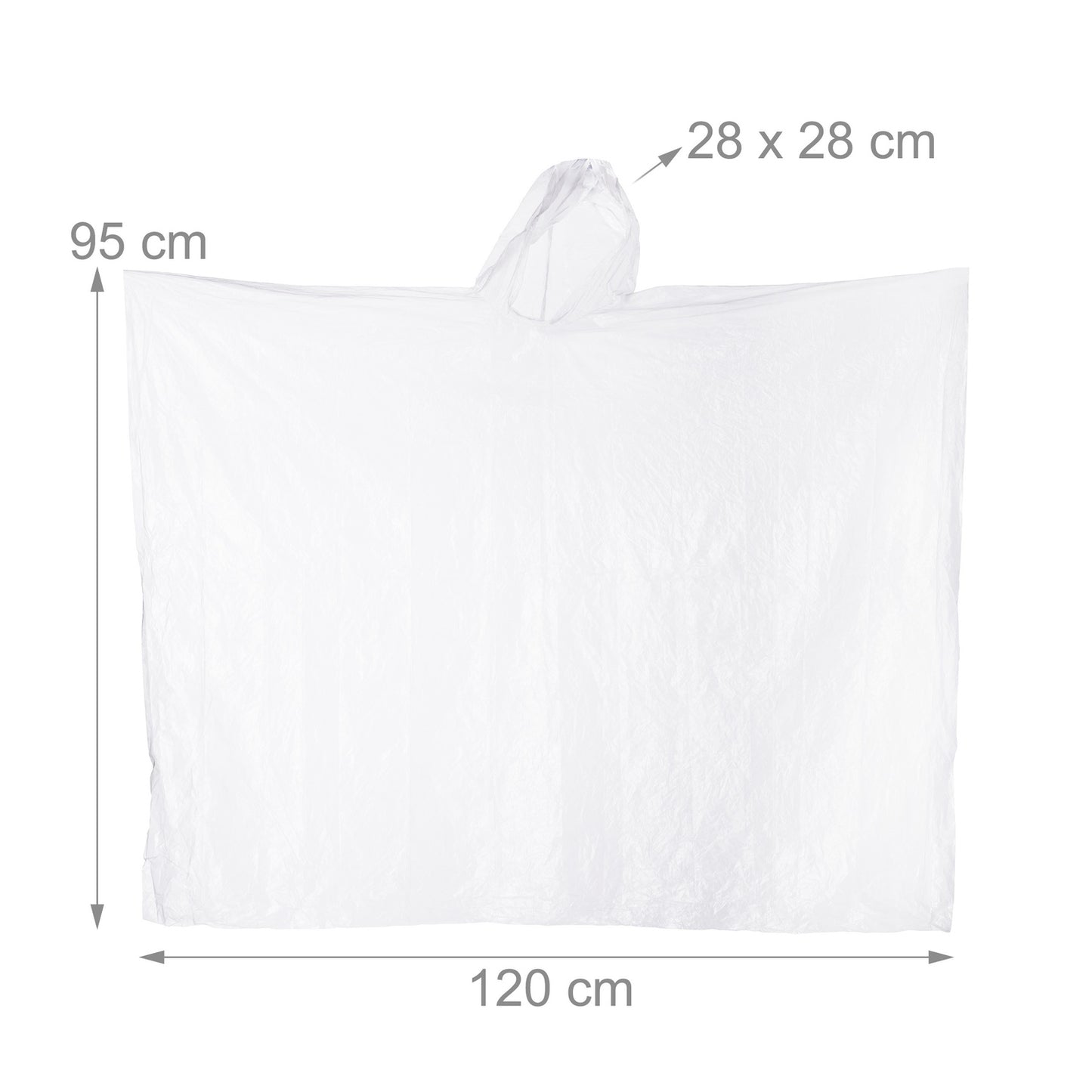 Disposable poncho set of 20