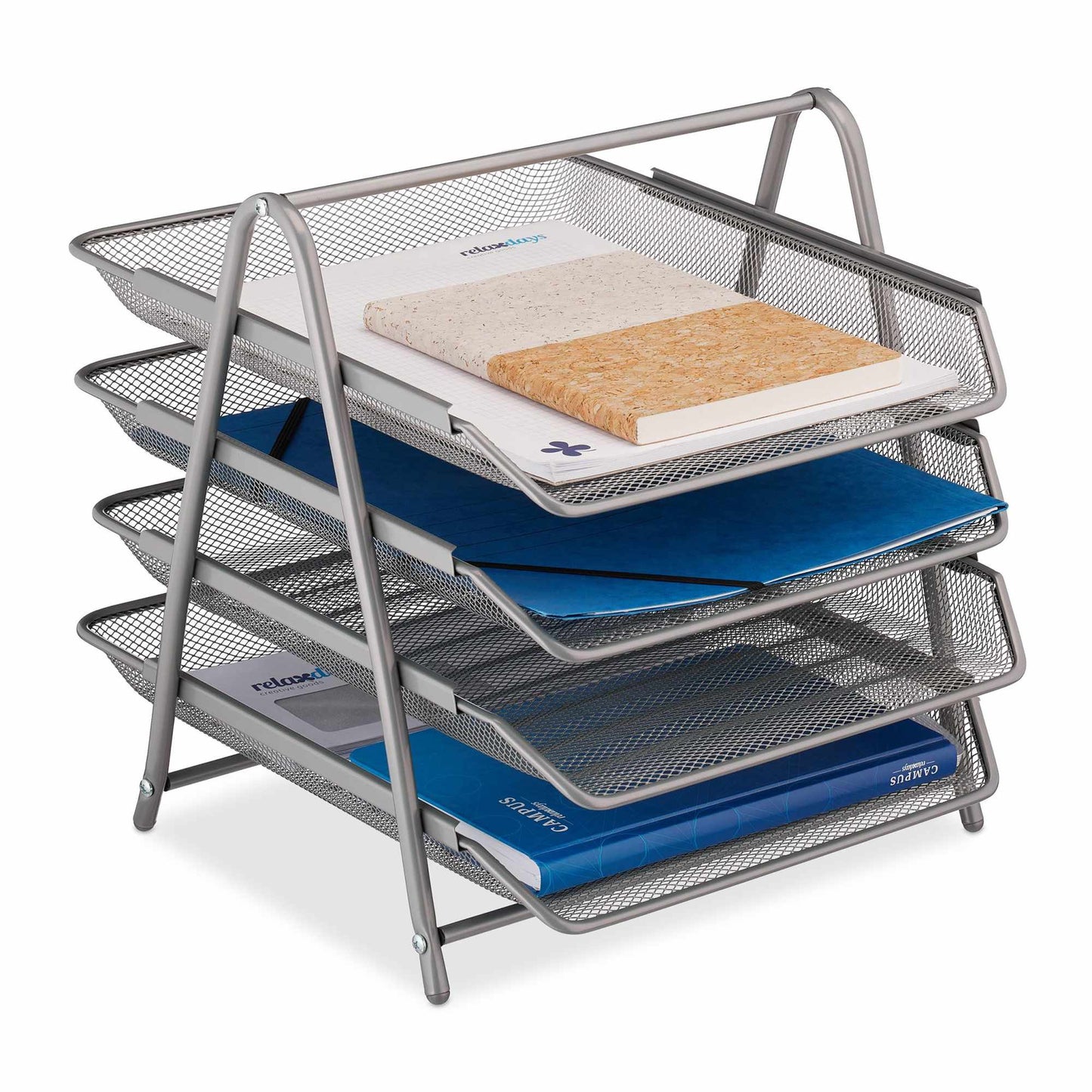 Document compartment in metal with 4 compartments